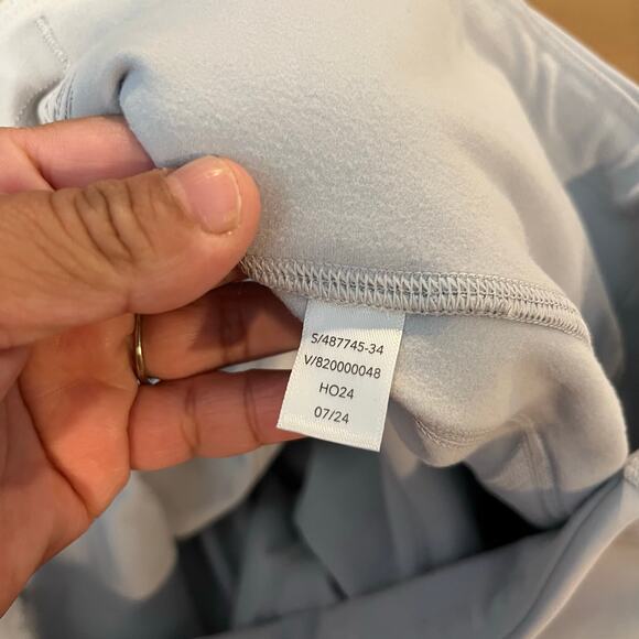 Athleta Rainier High Rise Leggings Size Large Gray Speckled‎ Reflective - Picture 8 of 8